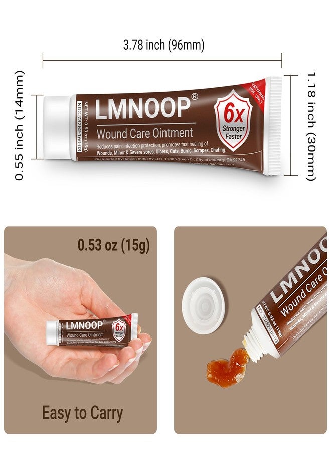 لمنوب كريم LMNOOP® للعناية بالجروح، مرهم لشفاء البشرة وإصلاحها لعلاج العدوى والقروح والجروح والخدوش والحروق ولدغات الحشرات والجروح الجراحية ومختلف أنواع الجروح، منتجات لعلاج الضغط وكريم قرح الفراش - Image 5